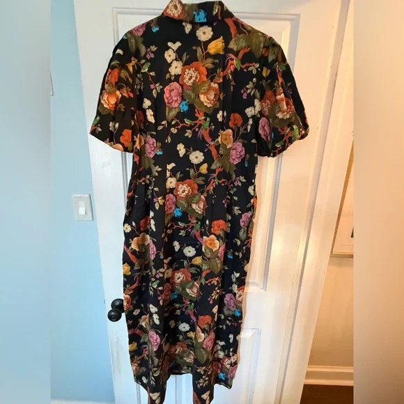 Tuckernuck Black Floral Long Sleeve Dress - Picture 2 of 3